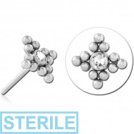 STERILE TITANIUM JEWELLED THREADLESS ATTACHMENT