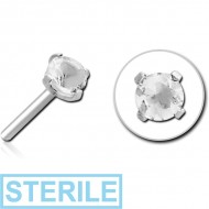 STERILE TITANIUM JEWELLED THREADLESS ATTACHMENT - ROUND