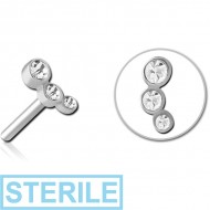 STERILE TITANIUM JEWELLED THREADLESS ATTACHMENT