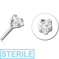 STERILE TITANIUM JEWELLED THREADLESS ATTACHMENT - HEART