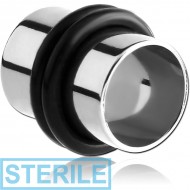 STERILE STAINLESS STEEL FLESH TUNNEL PIERCING
