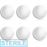 STERILE PACK OF 6 UV ACRYLIC BALLS PIERCING