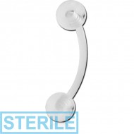 STERILE UV ACRYLIC FLEXIBLE CURVED MICRO BARBELL PIERCING