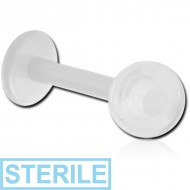 STERILE UV ACRYLIC FLEXIBLE MICRO LABRET PIERCING
