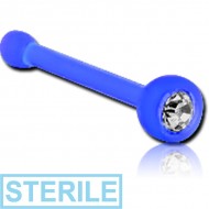 STERILE UV ACRYLIC OPTIMA CRYSTAL JEWELLED NOSE BONE PIERCING