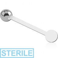 STERILE BIOFLEX BALL ENDED BARBELL WITH SURGICAL STEEL BALL