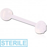 STERILE BIOFLEX PLEASURE DOME ENDED BARBELL WITH PUSH FIT BALL