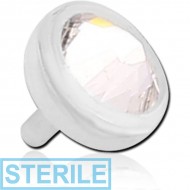STERILE BIOFLEX JEWELLED HIGH END CRYSTAL PUSH FIT FLAT DISC