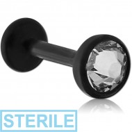 STERILE BIOFLEX INTERNAL LABRET WITH FLAT JEWELLED DISC PIERCING