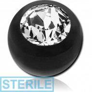 STERILE BIOFLEX PUSH FIT SWAROVSKI CRYSTAL JEWELLED BALL