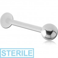 STERILE BIOFLEX LABRET WITH TITANIUM BALL PIERCING