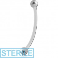 STERILE BIOFLEX MICRO CURVED BARBELL WITH TITANIUM BALLS