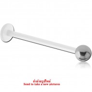 STERILE BIOFLEX MICRO LABRET WITH JEWELLED STEEL BALL PIERCING