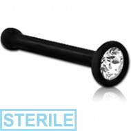 STERILE BIOFLEX SWAROVSKI CRYSTAL JEWELLED NOSE BONE PIERCING