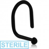STERILE BIOFLEX CURVED NOSE STUD WITH HALF BALL