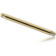 STERILE ZIRCON GOLD PVD COATED SURGICAL STEEL BARBELL PIN