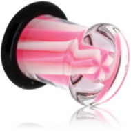 UV ACRYLIC SINGLE FLARED MULTI - STRIPE PLUG