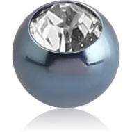 ANODISED SURGICAL STEEL SWAROVSKI CRYSTAL JEWELLED BALL