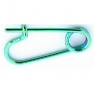 ANODISED SURGICAL STEEL SAFETY PIN PIERCING