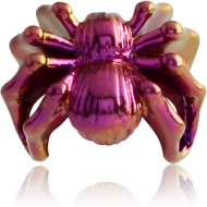 ANODISED SURGICAL STEEL SPIDER CLIP - ON ATTACHMENT PIERCING