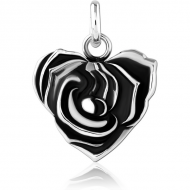 RHODIUM PLATED BRASS CHARM