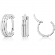 SURGICAL STEEL HINGED SEGMENT RING PIERCING