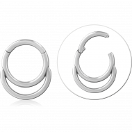 SURGICAL STEEL HINGED SEGMENT RING PIERCING