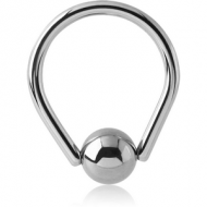 SURGICAL STEEL TEAR DROP BALL CLOSURE RING PIERCING