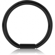 BLACK PVD COATED SURGICAL STEEL BAR CLOSURE RING PIERCING