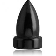 BLACK PVD COATED SURGICAL STEEL BULLET PIERCING