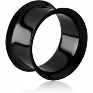 BLACK PVD COATED STAINLESS STEEL DOUBLE FLARED TUNNEL