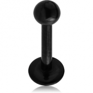 BLACK PVD COATED SURGICAL STEEL INTERNALLY THREADED MICRO LABRET