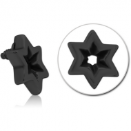 BLACK PVD COATED SURGICAL STEEL MICRO ATTACHMENT FOR 1.2MM INTERNALLY THREADED PINS PIERCING