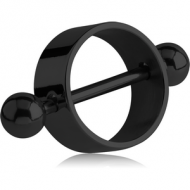 BLACK PVD COATED SURGICAL STEEL NIPPLE SHIELD