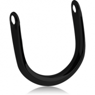 BLACK PVD COATED SURGICAL STEEL NIPPLE STIRRUP PART PIERCING