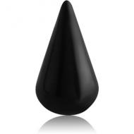 BLACK PVD COATED SURGICAL STEEL ROUND SPIKE PIERCING