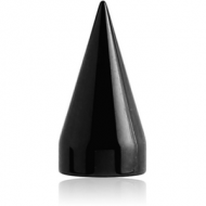 BLACK PVD COATED SURGICAL STEEL SPIKE PIERCING
