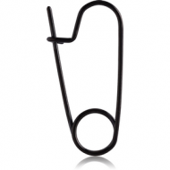 BLACK PVD COATED SURGICAL STEEL SAFETY PIN