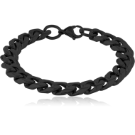 BLACK PVD COATED SURGICAL STEEL BRACELET