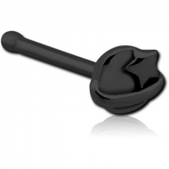BLACK PVD COATED SURGICAL STEEL NOSE BONE PIERCING