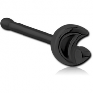 BLACK PVD COATED SURGICAL STEEL NOSE BONE PIERCING