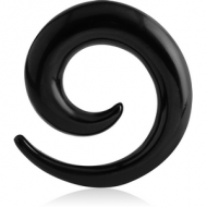 BLACK PVD COATED SURGICAL STEEL EAR SPIRAL