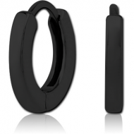 BLACK PVD COATED SURGICAL STEEL HUGGIES PAIR