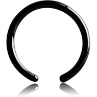 BLACK PVD COATED TITANIUM BALL CLOSURE RING PIN PIERCING