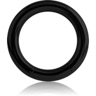 BLACK PVD COATED TITANIUM SMOOTH SEGMENT RING PIERCING