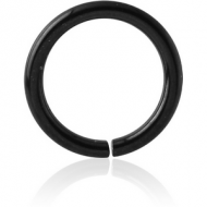 BLACK PVD COATED TITANIUM SEAMLESS RING PIERCING