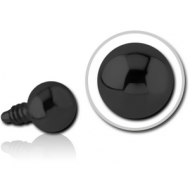 BLACK PVD COATED TITANIUM MICRO BALL FOR 1.2MM INTERNALLY THREADED PINS