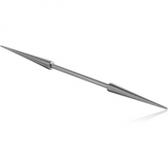 SURGICAL STEEL BARBELL WITH LONG CONES PIERCING