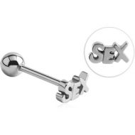 SURGICAL STEEL BARBELL - SEX PIERCING
