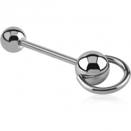 SURGICAL STEEL SLAVE BARBELL PIERCING